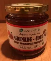 Mängden socker i Gelé à la grenade-coco