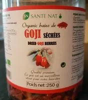 Mängden socker i Organic baies de goji séchées