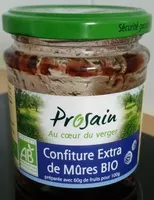 Mängden socker i Confiture Extra de Mûres BIO