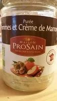 Mängden socker i Purée Pommes crème de marron