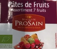 Mängden socker i 7 pâtes de fruits assorties