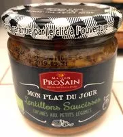 Mängden socker i Lentillons saucisses cuisinés aux petits légumes