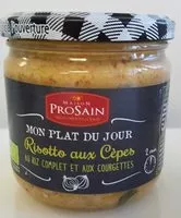 Mängden socker i Risotto aux cèpes - riz de Camargue IGP, courgettes et petits oignons