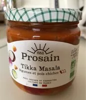 Mängden socker i Tikka Masala légumes et pois chiches