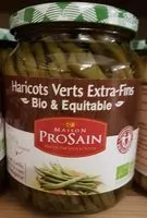 Mängden socker i Haricots Verts Extra Fins