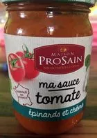 Mängden socker i Ma sauce tomate épinards et chèvre