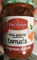 Mängden socker i Bolognaise végétale