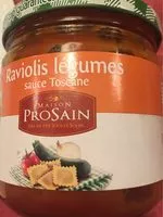 Mängden socker i Raviolis légumes sauce Toscane