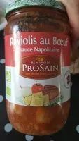 Mängden socker i Raviolis au bœuf sauce Napolitaine bio