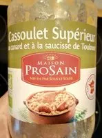 Mängden socker i Cassoulet supérieur de canard et saucisse de Toulouse