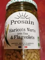 Mängden socker i Haricots verts très fins et flageolets