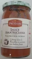 Mängden socker i Sauce Amatricana - Tomate Cœur de Bœuf et lardons fumés