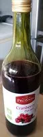 Mängden socker i 100% pur jus de cranberry
