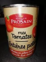 Mängden socker i Tomates entières pelées