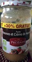 Mängden socker i Purée Pommes et Crème de Marrons 806G