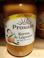 Mängden socker i Korma de légumes