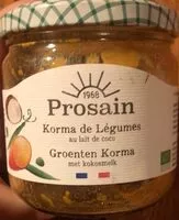 Mängden socker i Korma de legumes au lait de coco