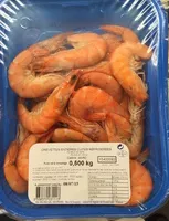 Mängden socker i Crevettes entières cuites réfrigérées
