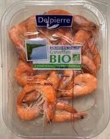 Mängden socker i Crevettes entières bio