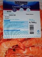 Mängden socker i Crevettes Entières