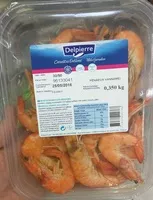 Mängden socker i Crevettes entières