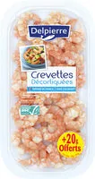 Mängden socker i Crevettes décortiquées