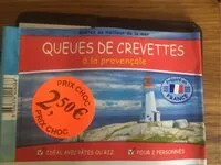 Mängden socker i Queues de crevettes à la provençale