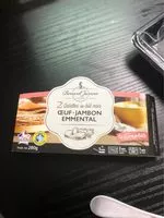 Mängden socker i 2 galettes de blé noir oeuf jambon emmental