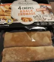 Mängden socker i 4 crêpes knack fromage