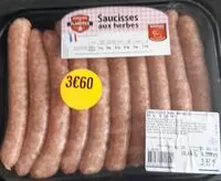 Mängden socker i Saucisses aux herbes