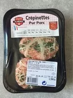 Mängden socker i Crépinettes  pur porc
