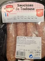 Mängden socker i Saucisses de Toulousse