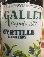 Mängden socker i sirops de myrtille