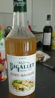Mängden socker i Sirop Bigallet kiwi banane
