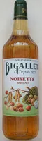 Mängden socker i sirop de noisette