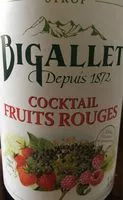 Mängden socker i Sirop cocktail fruits rouges
