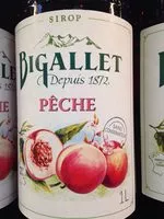 Mängden socker i Sirop pêche