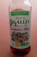 Mängden socker i sirop framboise mûre