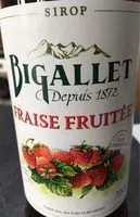 Mängden socker i Sirop de fraise fruitée