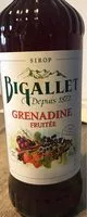 Mängden socker i sirop de grenadine fruitée