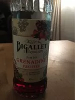 Mängden socker i sirop de grenadine fruitée