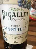Mängden socker i Sirop myrtille