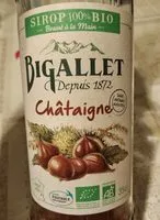 Mängden socker i Sirop bio Châtaigne