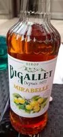 Mängden socker i Sirop mirabelle