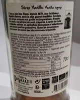 Mängden socker i Sirop vanille Bio