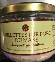 Mängden socker i Rillettes pur porc du Mans