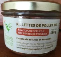 Mängden socker i Rillettes de Poulet bio