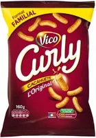 Mängden socker i Curly cacahuète l'original