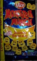 Mängden socker i Monster Munch - goût jambon fromage