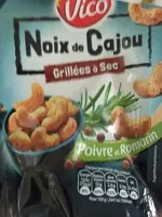 Mängden socker i Noix de cajou - Grillées à sec - poivre et romarin